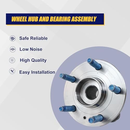 513315 Front 2pcs Wheel Bearing and Hub Assembly Compatible with Chevrolet