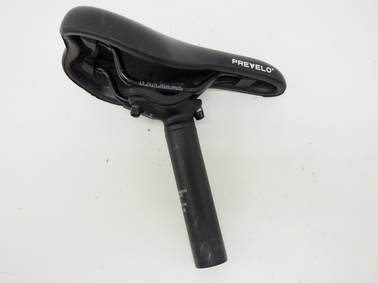 Prevelo Kids Bike Seat/Seatpost 27.2mm Black 200x110mm Saddle