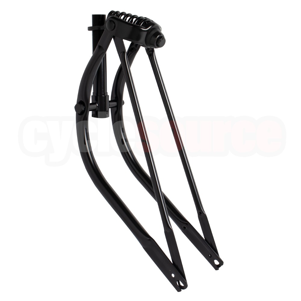 20″ Lowrider Classic Bent Spring Fork 1″ Chrome bike bicycle fork
