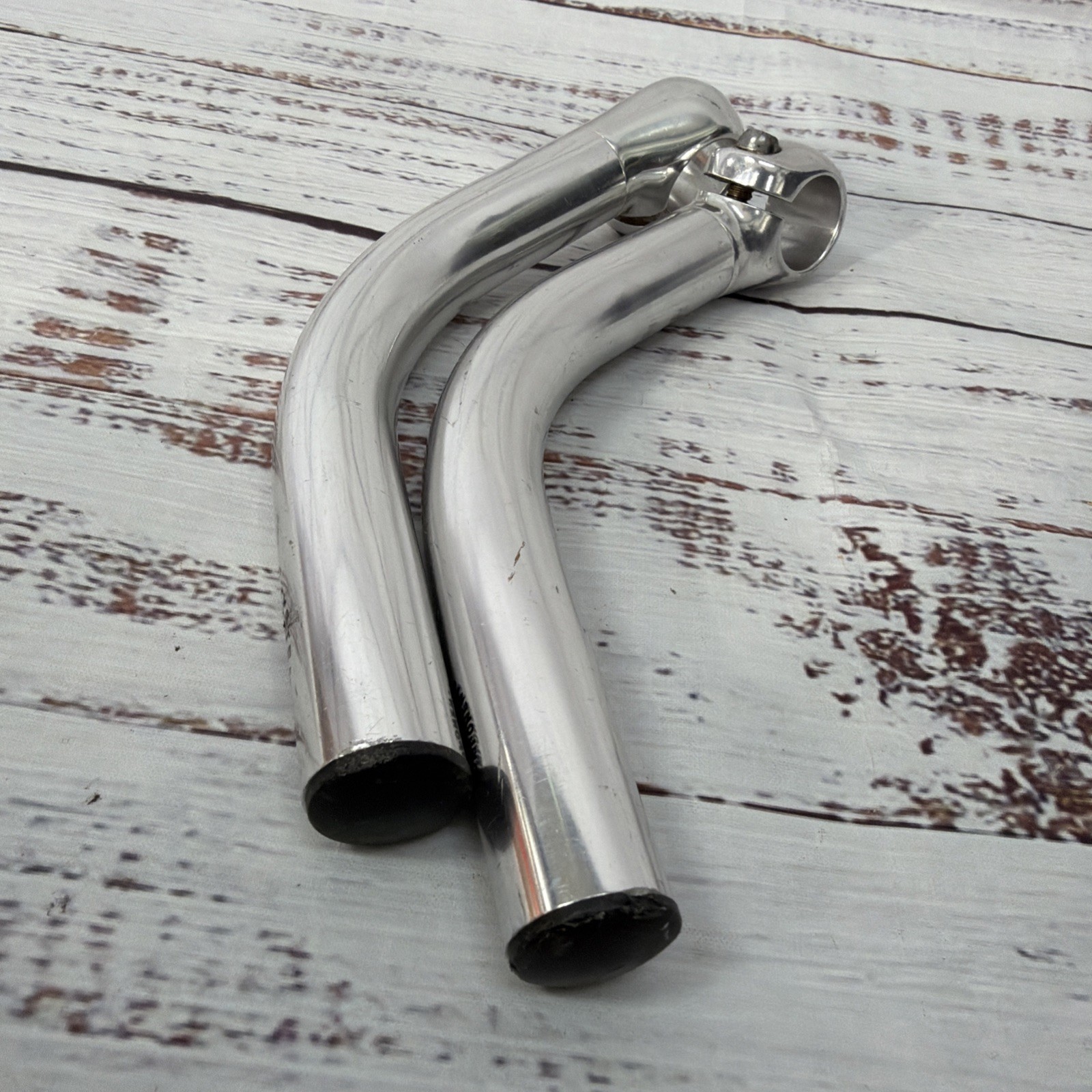 System 1 Components Handlebar Extension Bar Ends Chrome Silver MTB Bicycle Pair