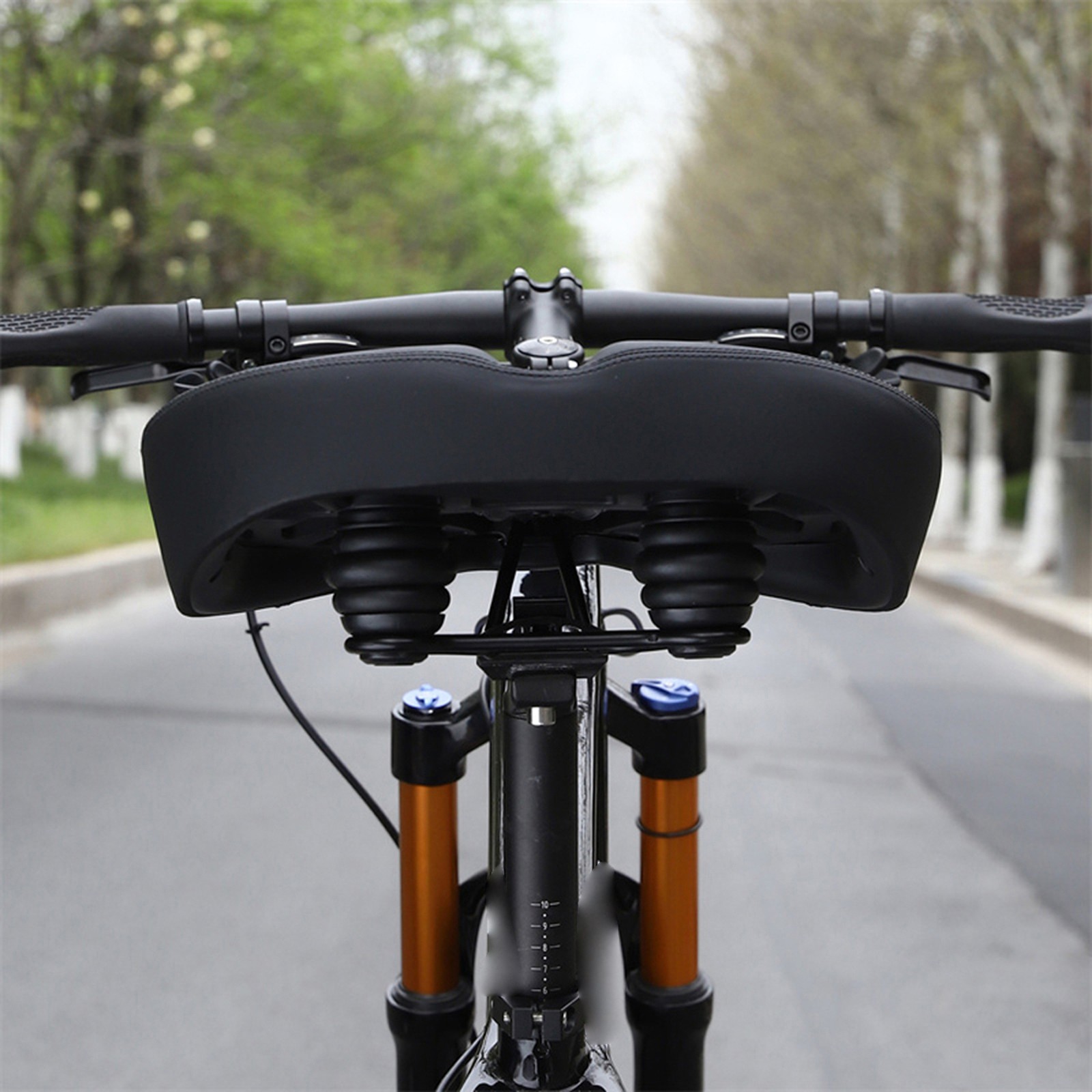 Thickened High Elasticity Bike Saddle Soft Waterproof PU Pad Road S WAPK