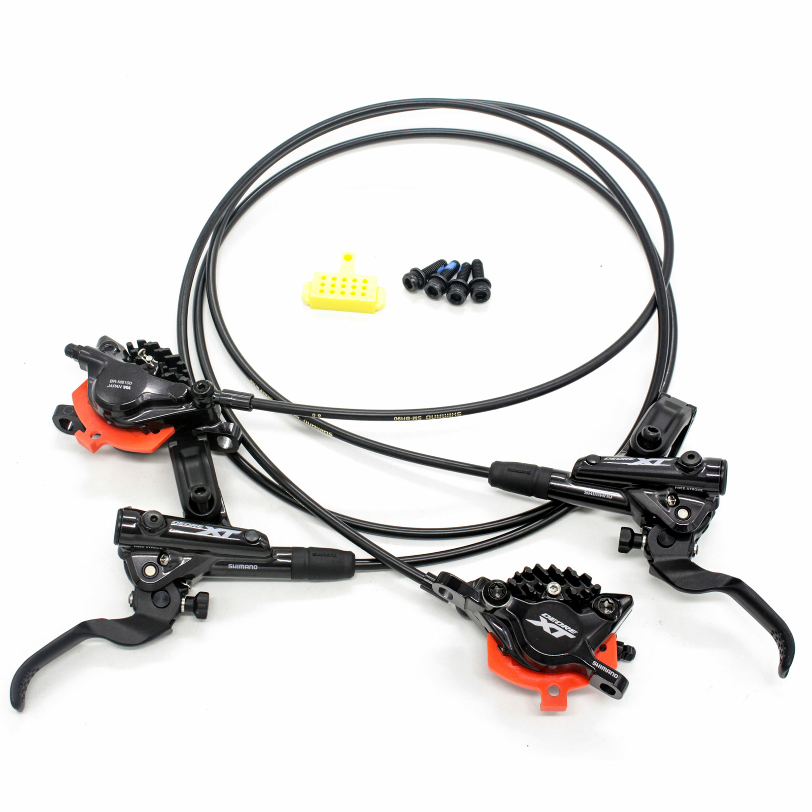 Shimano XT BR M8000/M8100 Hydraulic Disc Brake Set Front&Rear Ice-Tech RT81/RT86
