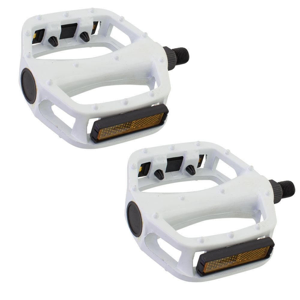 OLD SCHOOL BMX FREE STYLE PLATFORM 1/2″ PEDAL IN WHITE