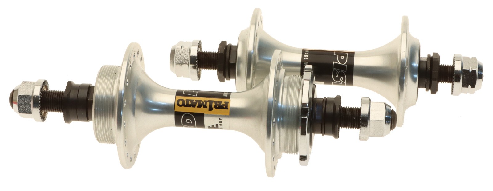 Miche Primato Pista Fixed/Free Gear 32H Low Flange Track Hub Set Silver New