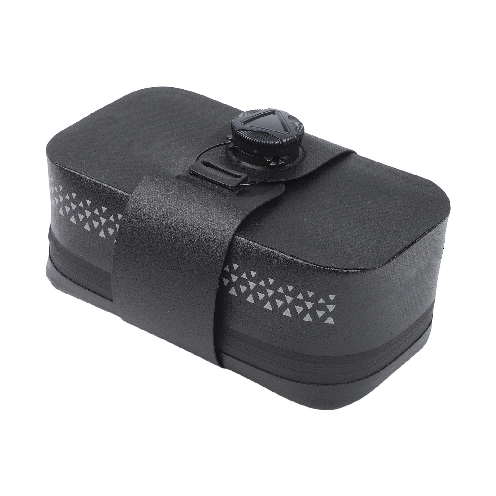 Secure Bicycle Saddle Bag with Waterproof Shell and Reinforced Attachment