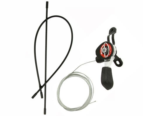 SunRace 5/6/7-Speed Right Friction Thumb Shifter Set w/Cable Housing MTB Bike