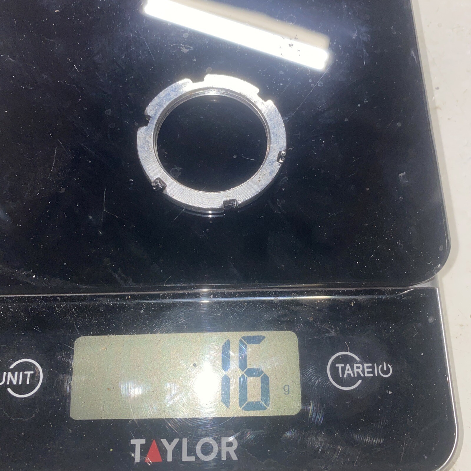 FIXED GEAR LOCKRING Six 6 Notch TRACK Silver Lock Ring 32mm