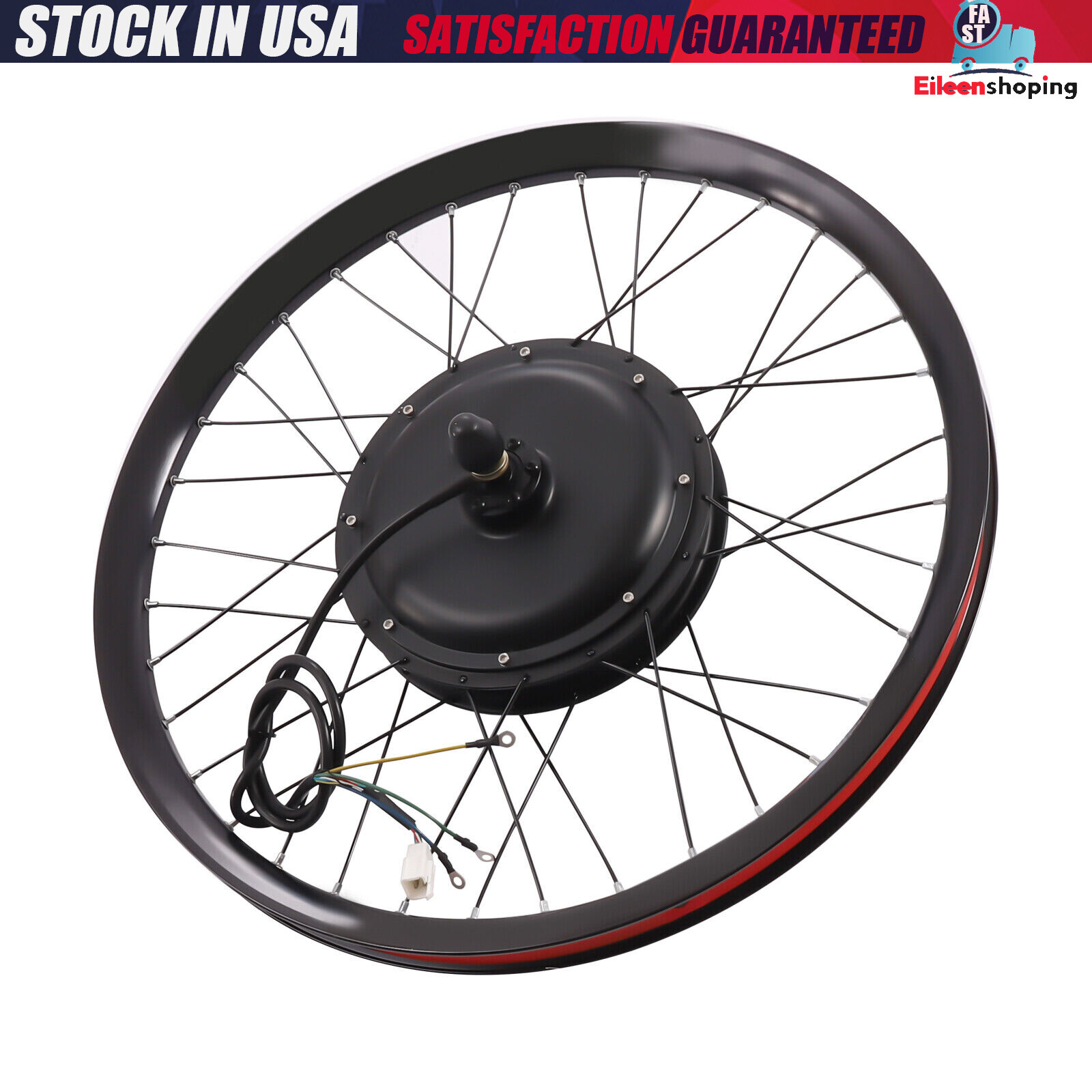 2000 Watt E Bike Motor 27.5″ inch Rear Wheel LCD Electric Bicycle Conversion Kit