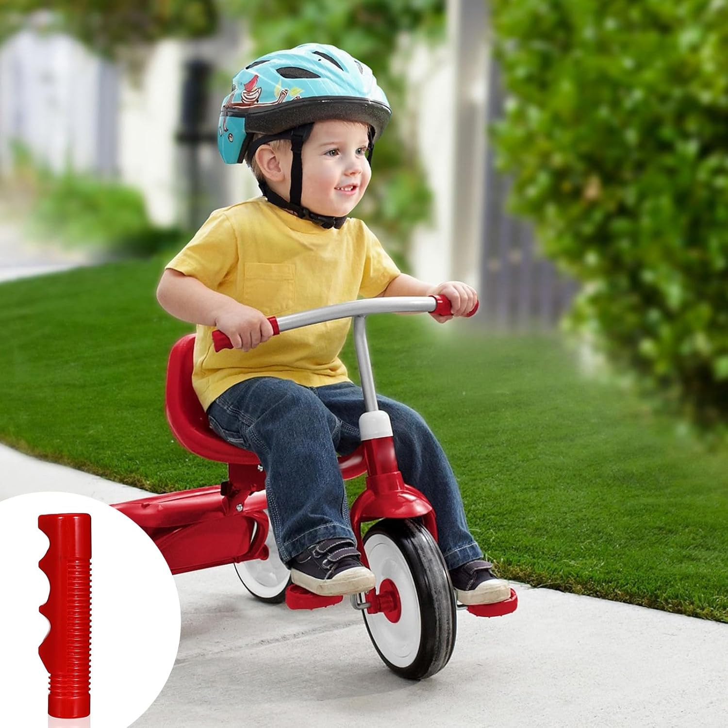 Handlebar Grips Compatible with Tricycle, 3/4 Inch Bicycle Grip, Kids Non-Slip-B