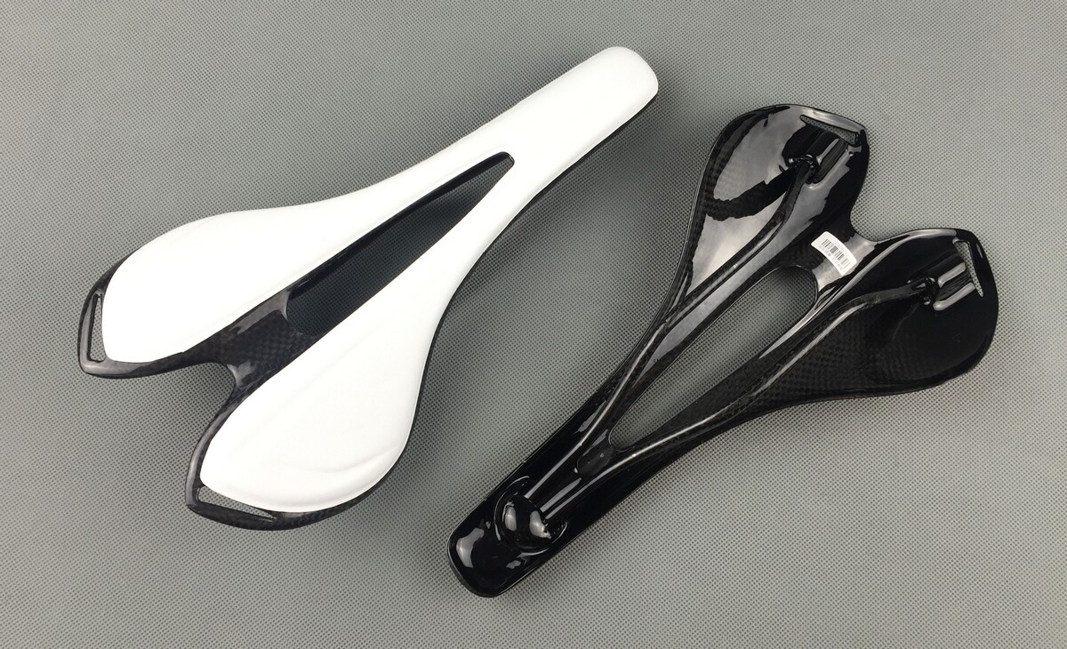 115g Carbon Fiber Leather Saddle Mountain Road Bike Seat 7×9 Oval Rail 270x143mm