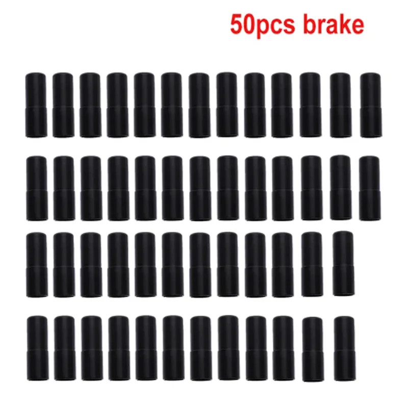 50pcs Bike Cable Housing End Caps MTB Road Brake Shift Ferrules Tips