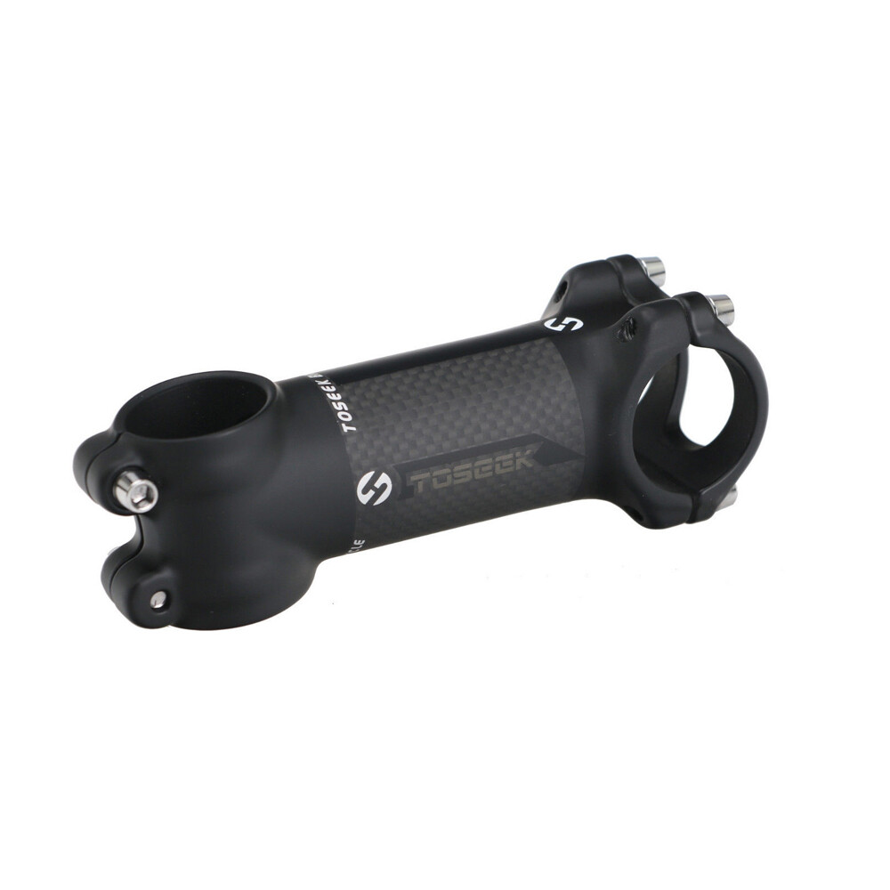 TOSEEK Bicycle MTB Handlebar Stem 28.6-31.8mm Aluminum+Carbon Fiber Stem 6/17°