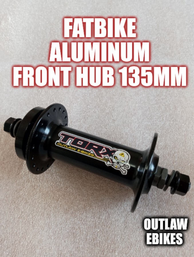 Fat bike front hub 135mm 36H 3/8″ aluminum disc type.