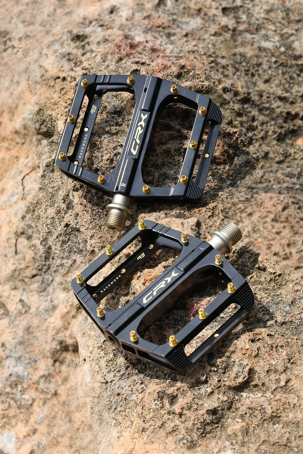 RACEWORK Aluminum Alloy Flat Bike Pedals Sealed Bearings Wide Platform MTB BMX