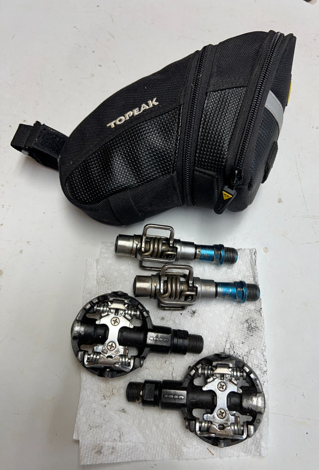 Crankbrothers Eggbeater C Mountain Clip-In Bike Pedals 9/16″ COBA CLIPS TOPEAK