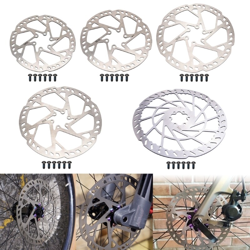 140/160/180/203/220mm Bicycles Disc Brake Rotor with Screws Easy to Install