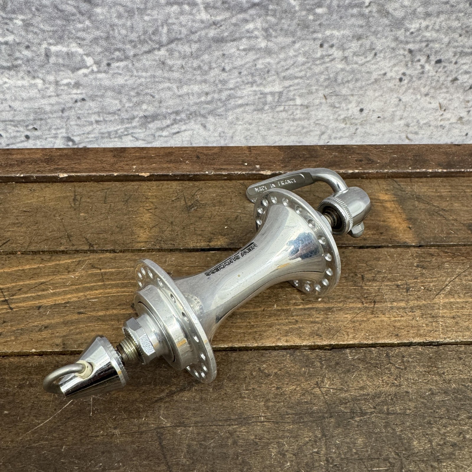 Vintage Sachs Maillard New Success Front Hub 36H 100mm QR Silver Road Bike