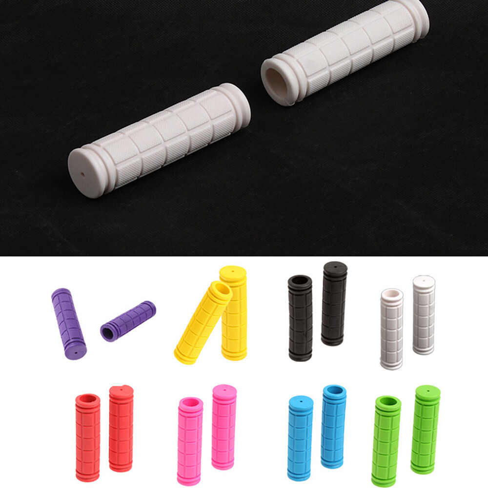 2 PC Mountain Bike Bicycle Cycling Handlebar Anti-Slip Soft Rubber Hand Grips