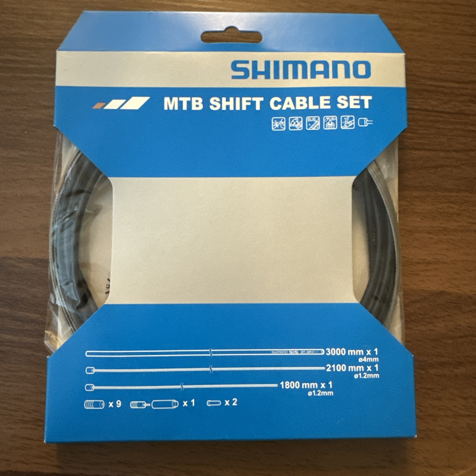 Shimano MTB Bike Shift Cable Set Black Housing Stainless OT-SP41S for Derailleur