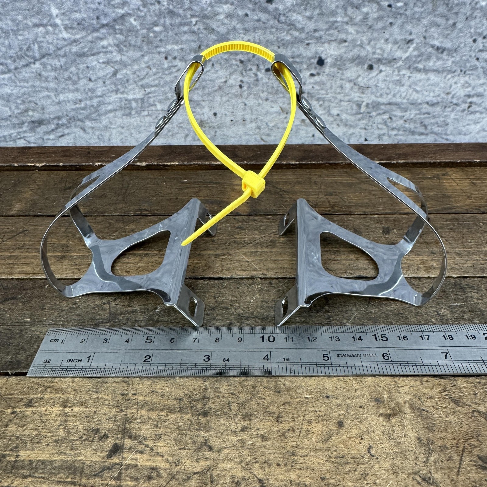 Vintage Christophe Special Toe Clips Silver Steel NOS 80g Road Track France