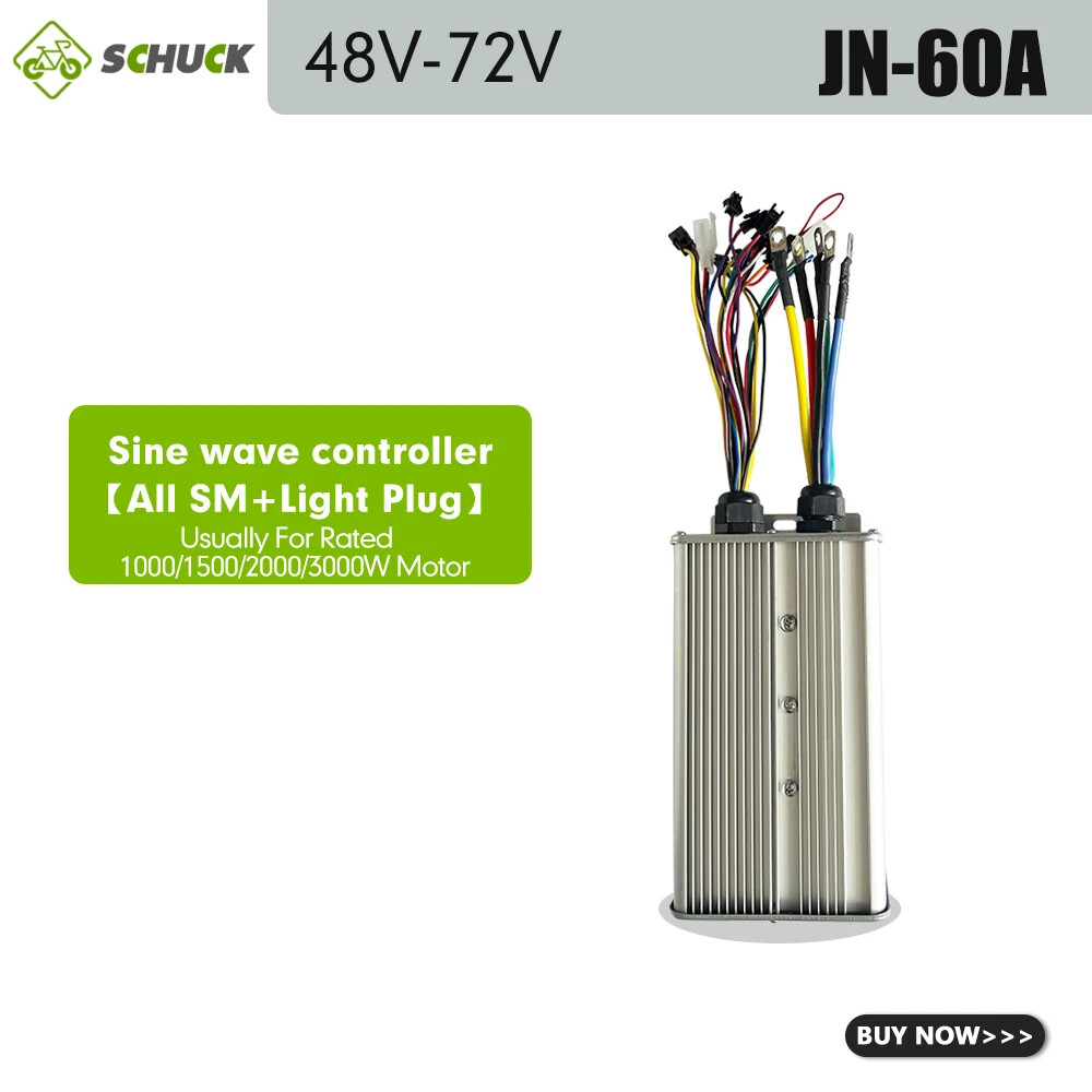 60A Dual Mode Controller with Light Lock Plug for 1000/1500/2000/3000W Motor