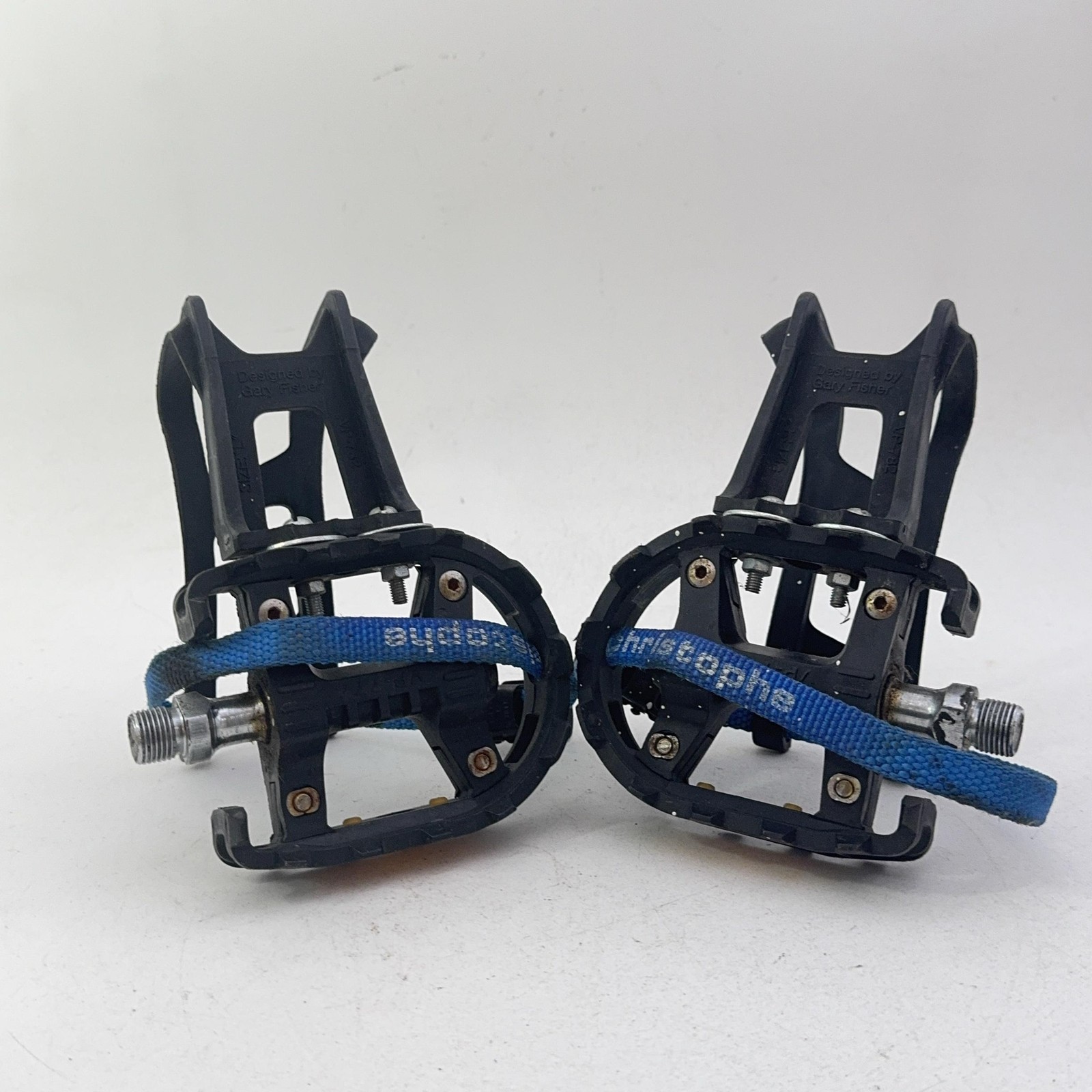 Vintage VP Components VP-747 Black 9/16″ Pedals VP-782 Toe Clips Christophe A22