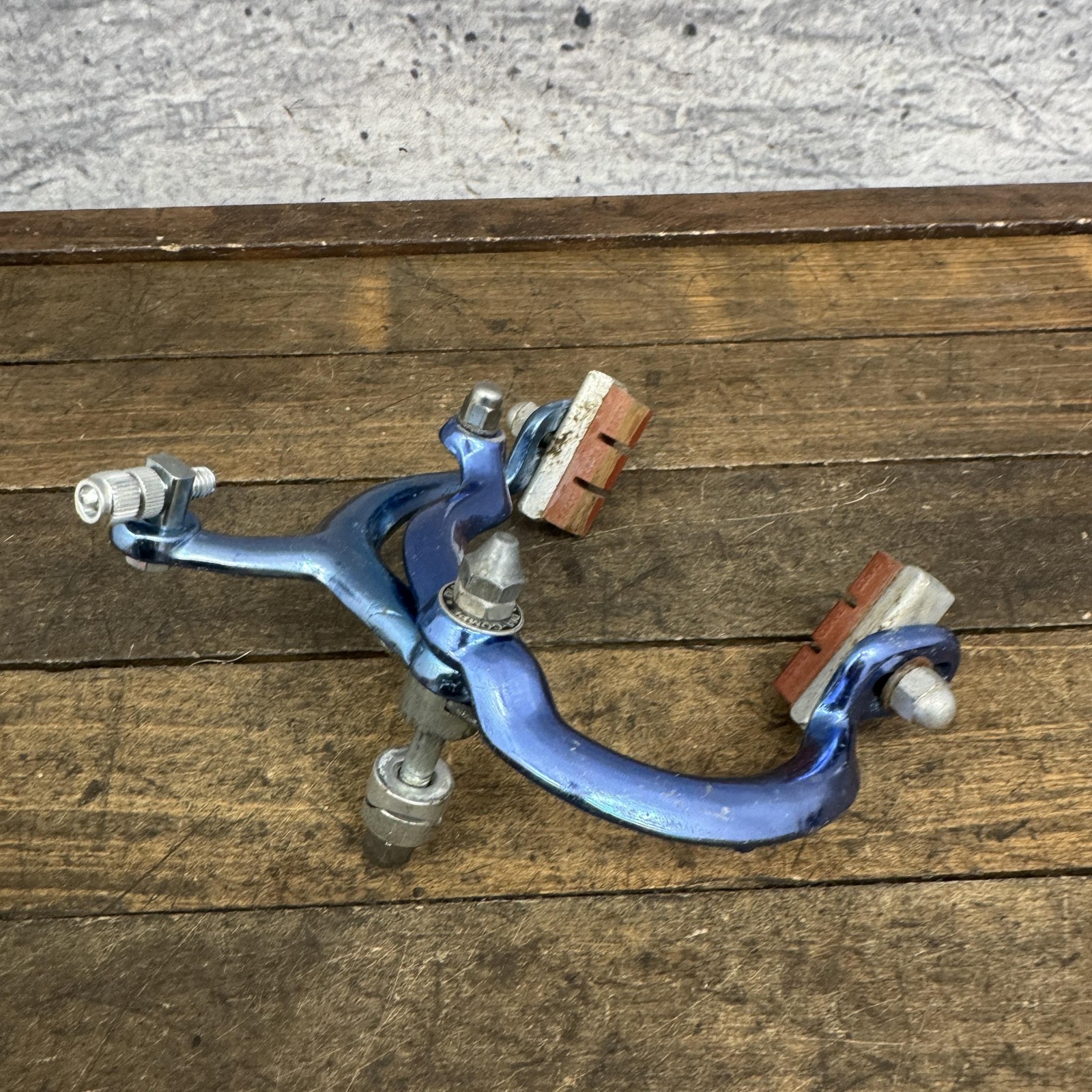 Vintage 1020 Side Pull Caliper Brake Blue Single BMX Road Bike 80s