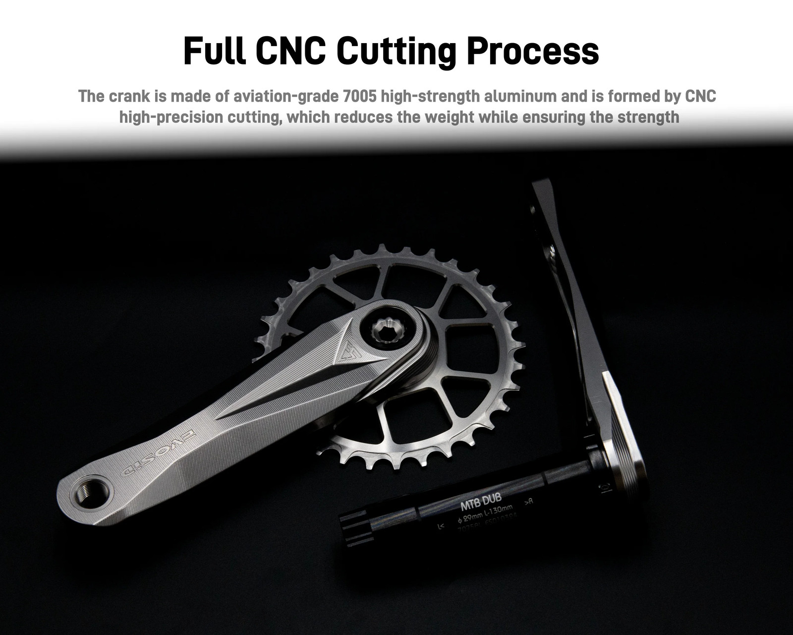 Mtb Crankset Hollow Integrated Crank 160mm 165mm 170mm Narrow Wide 32/34/36/38T