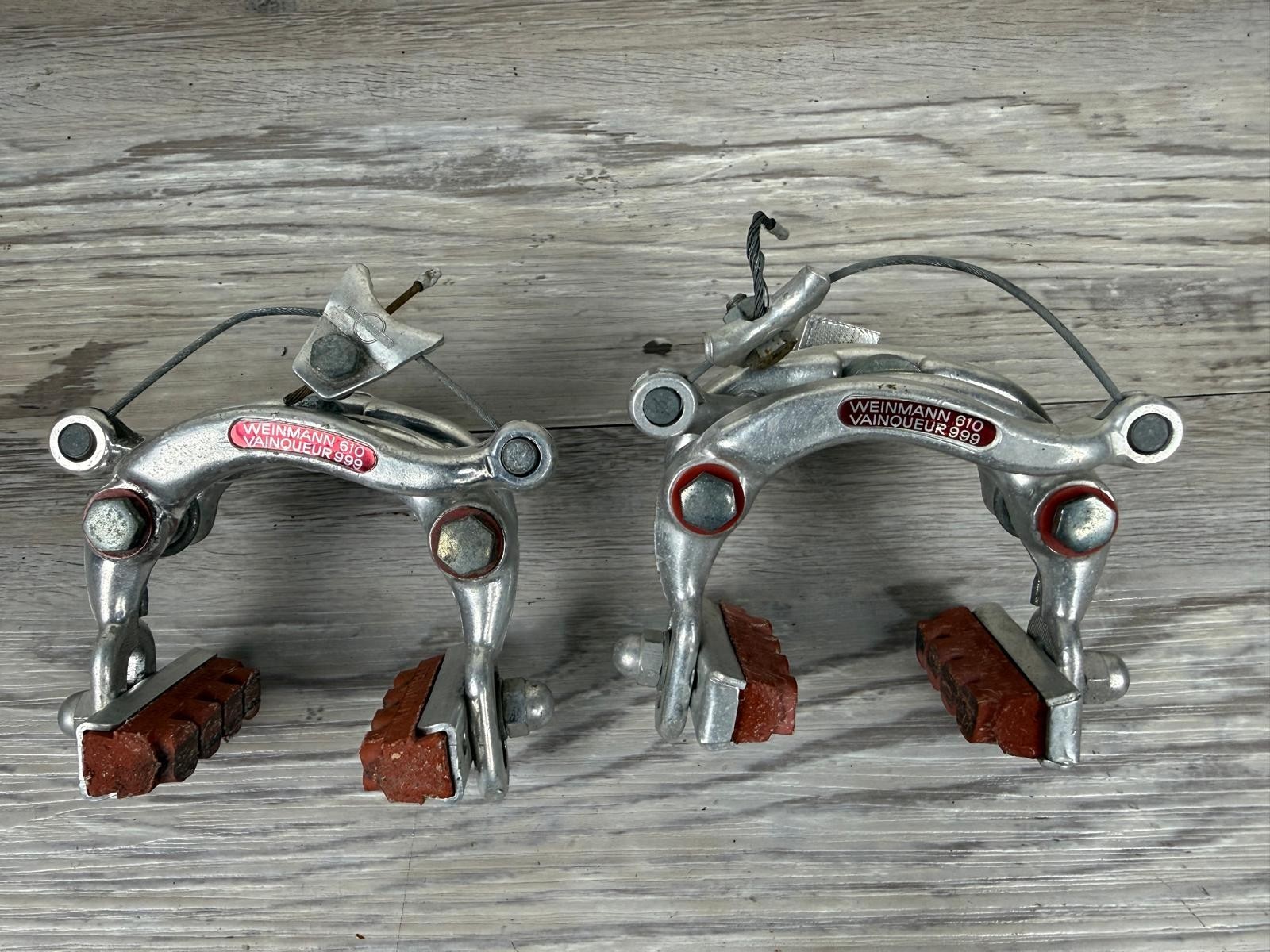 Vintage Weinmann 610 Vainqueur 999 Center Pull Caliper Brakes Set F/R Road Bike