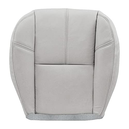 Driver Bottom Leather Seat Cover for Chevy Silverado 1500 2007-2014 – Gray