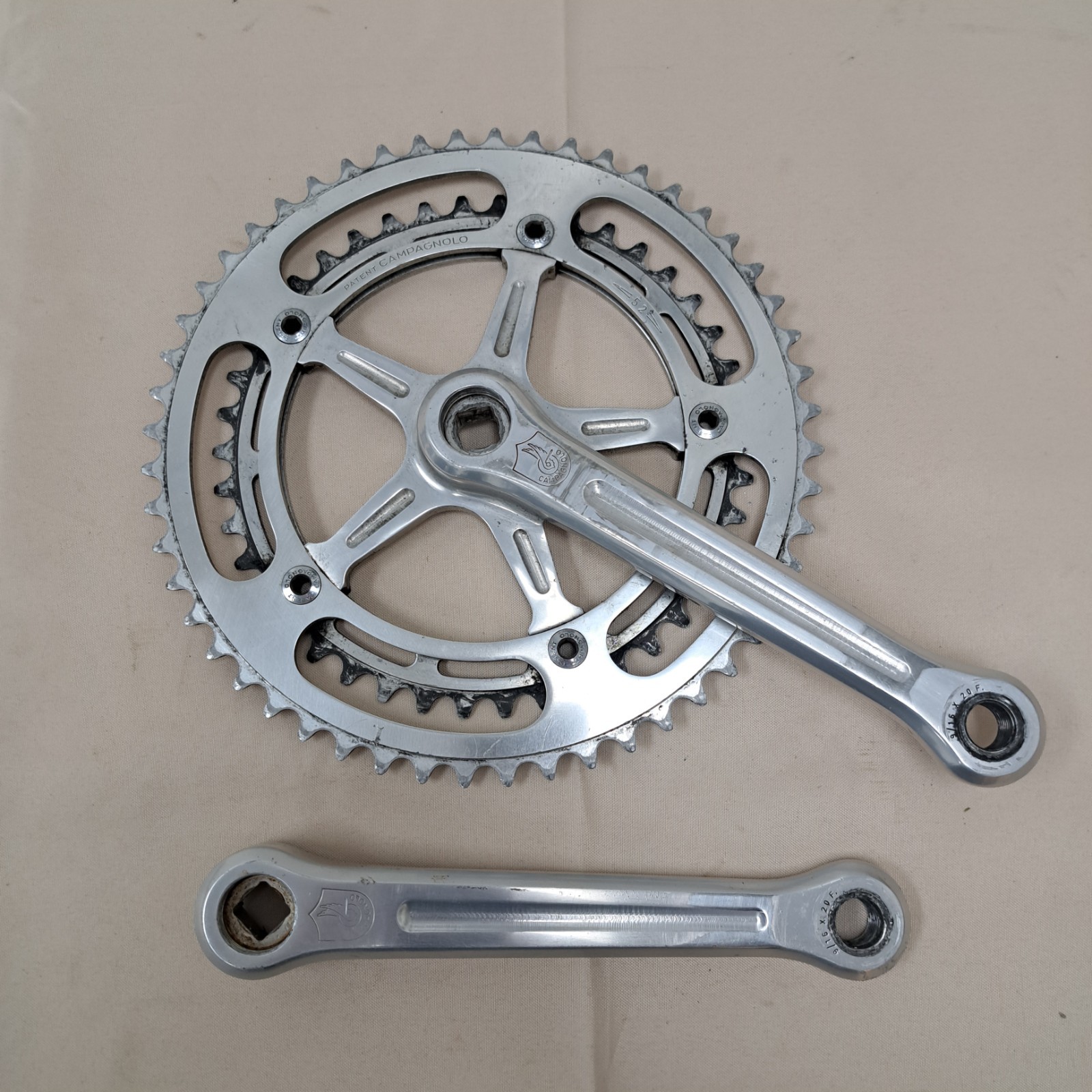 CAMPAGNOLO NUOVO RECORD STRADA ROAD BICYCLE 170 MM 52/42 T CRANK SET