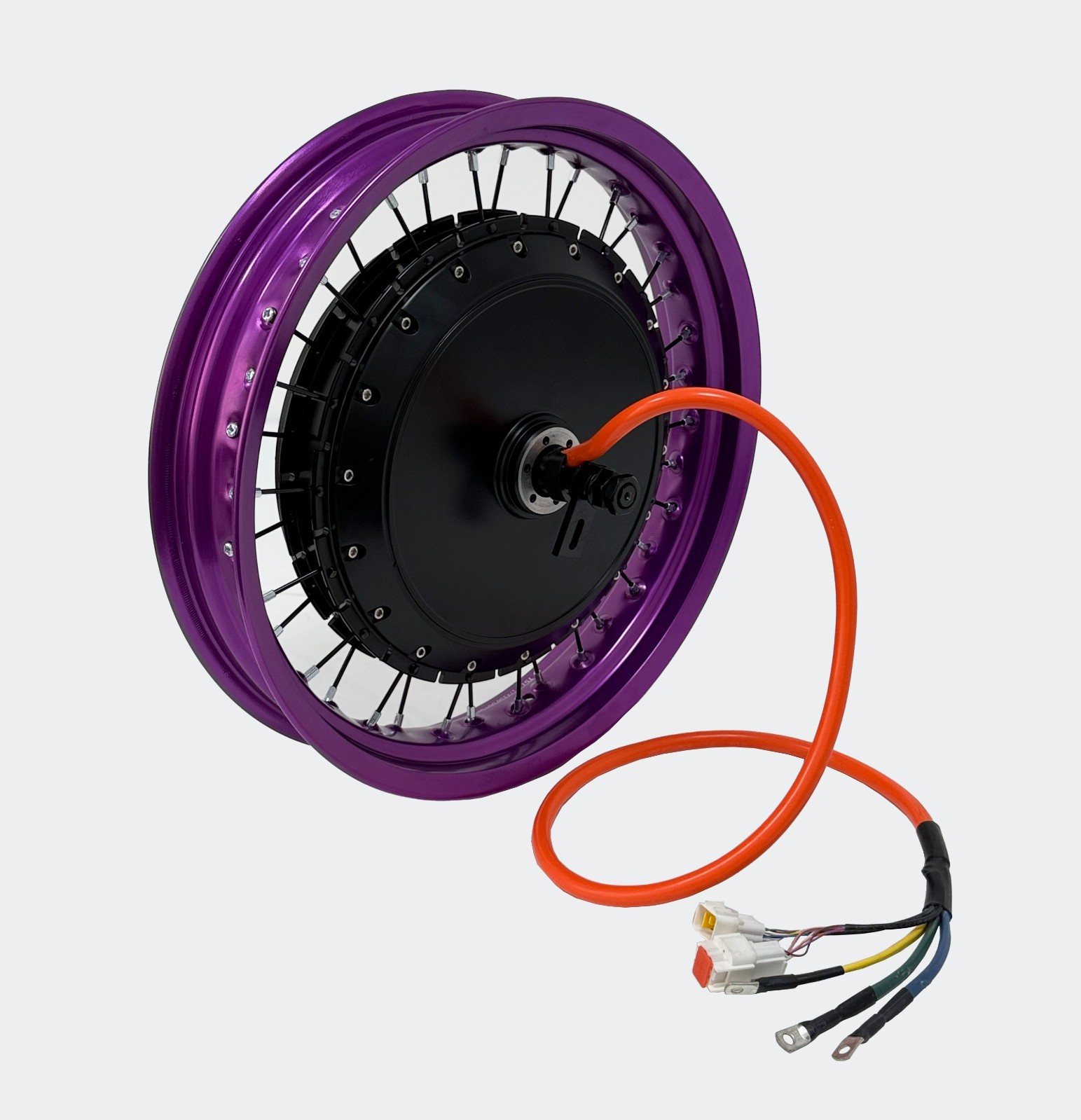 Colorful motorcycle rim（DOT standard）:17*3.0in QS273 3.5T 8000W hub motor wheel