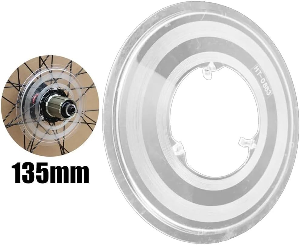 3 Pack Bike Spoke Protector Flywheel Spokes 135 mm/ 5.31 inch, Transparent