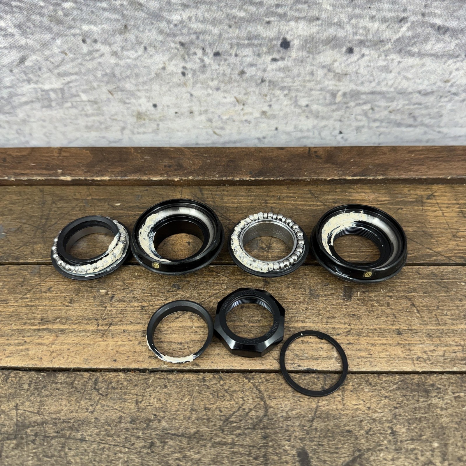 Vintage Suntour XC Pro 1 Inch Threaded Headset 30.3 26.4 Black WTB Japan MTB