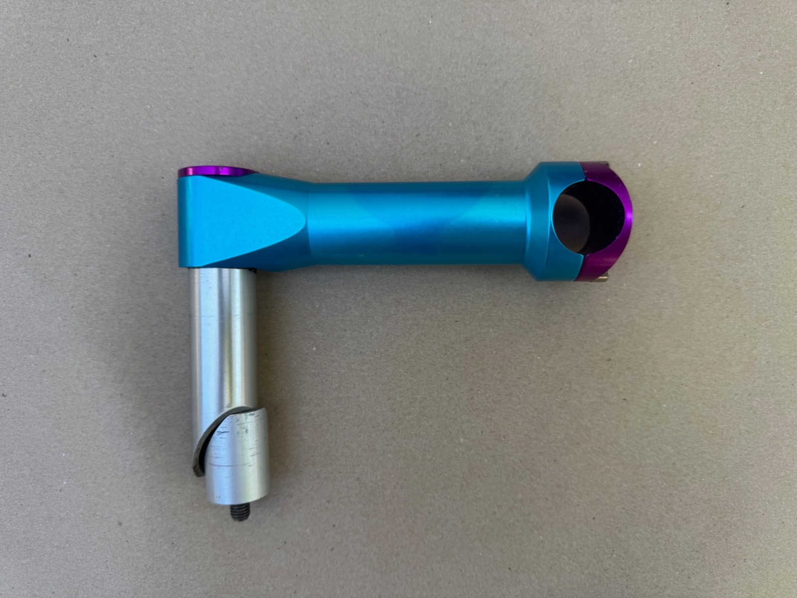 Ringle MTB Stem 135mm 25.4 0 Rise Tuquoise Purple Annodized