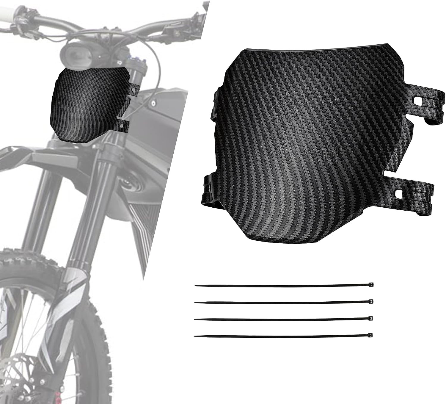 Front Number Plate for Ebike,8.78″*6.69″ Plate Replacement for Ridstar Q20/Tutti