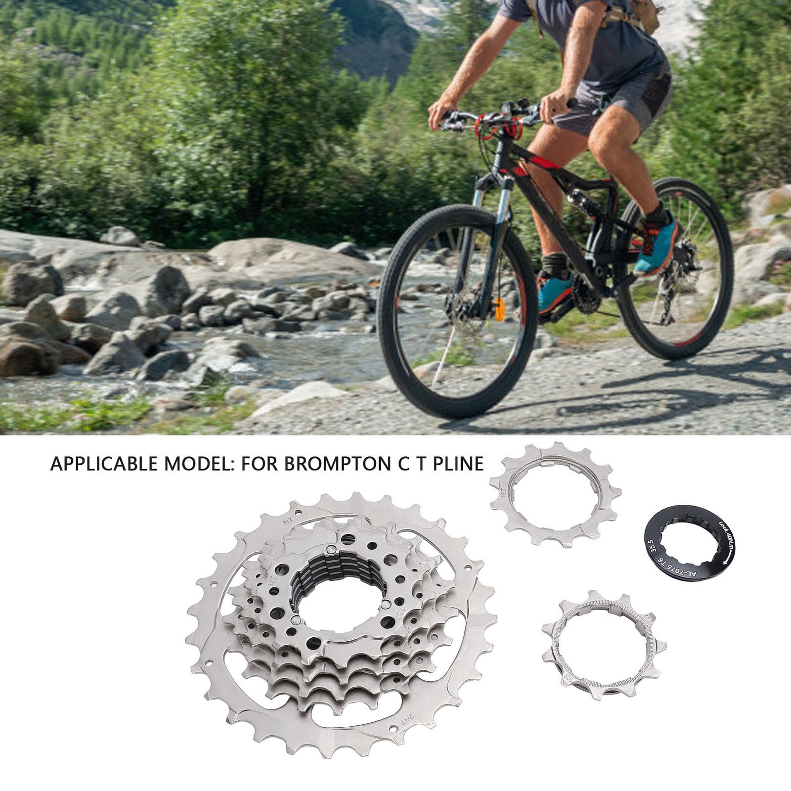 Bike Cassette 7 Speed Stainless Steel Aluminum Alloy Low Noise Bicycle Cass DVGD