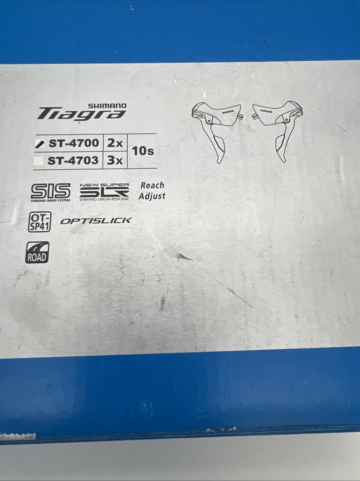 Shimano Tiagra Shifter Set ST-4700 2×10 Speed Shift/Brake Lever Set (Levers Only