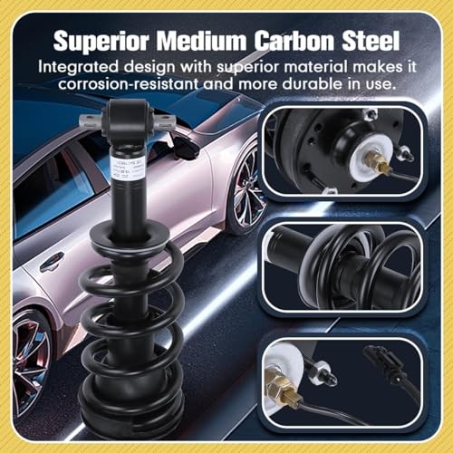 Front Pair Shock Absorber Struts 1 Pair Front Shock Struts 2015-2020 Black