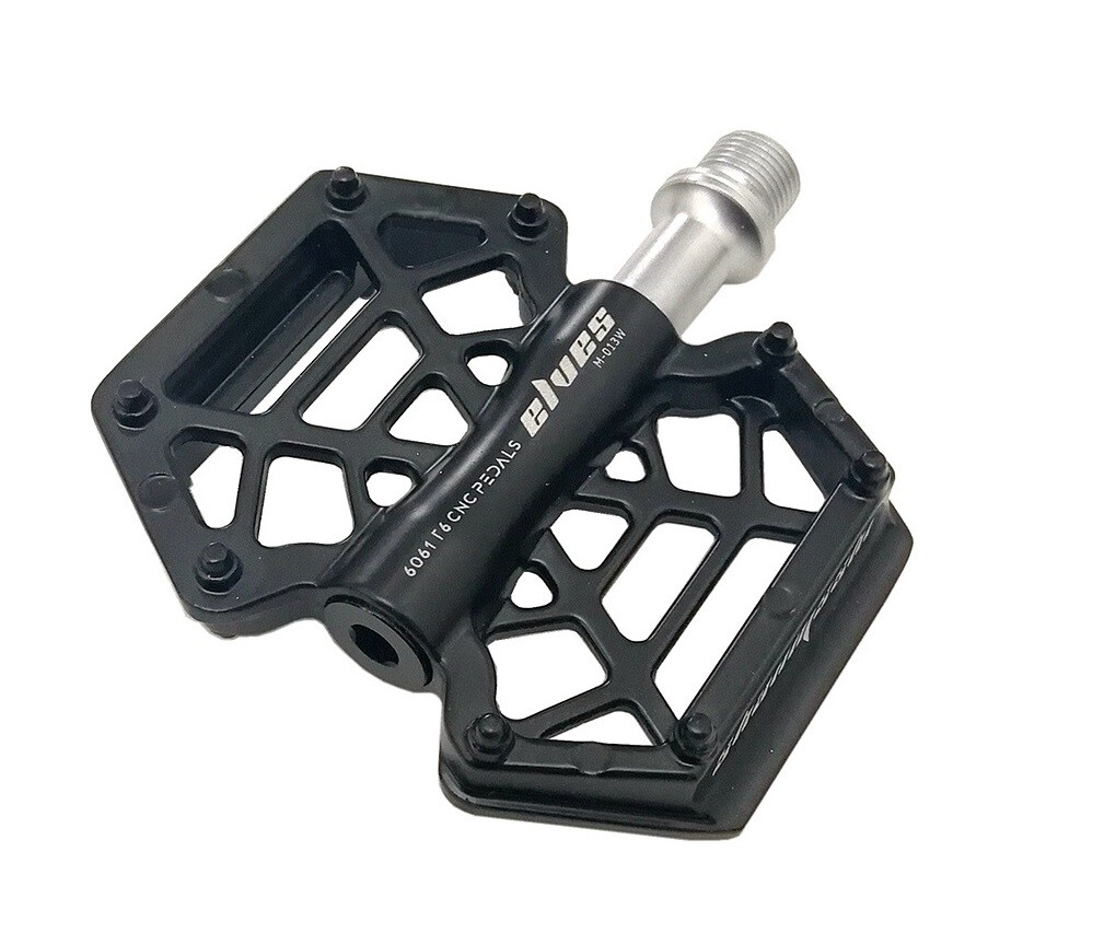 Magnesium Road MTB Mountain Bike XC Bicycle Pedal Flat Cycling Pedals Black