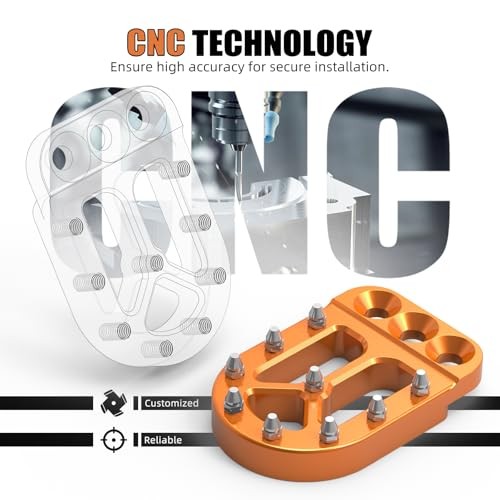 Orange Rear Foot Brake Lever Peg Pad Extension Enlarge Compatible with KTM
