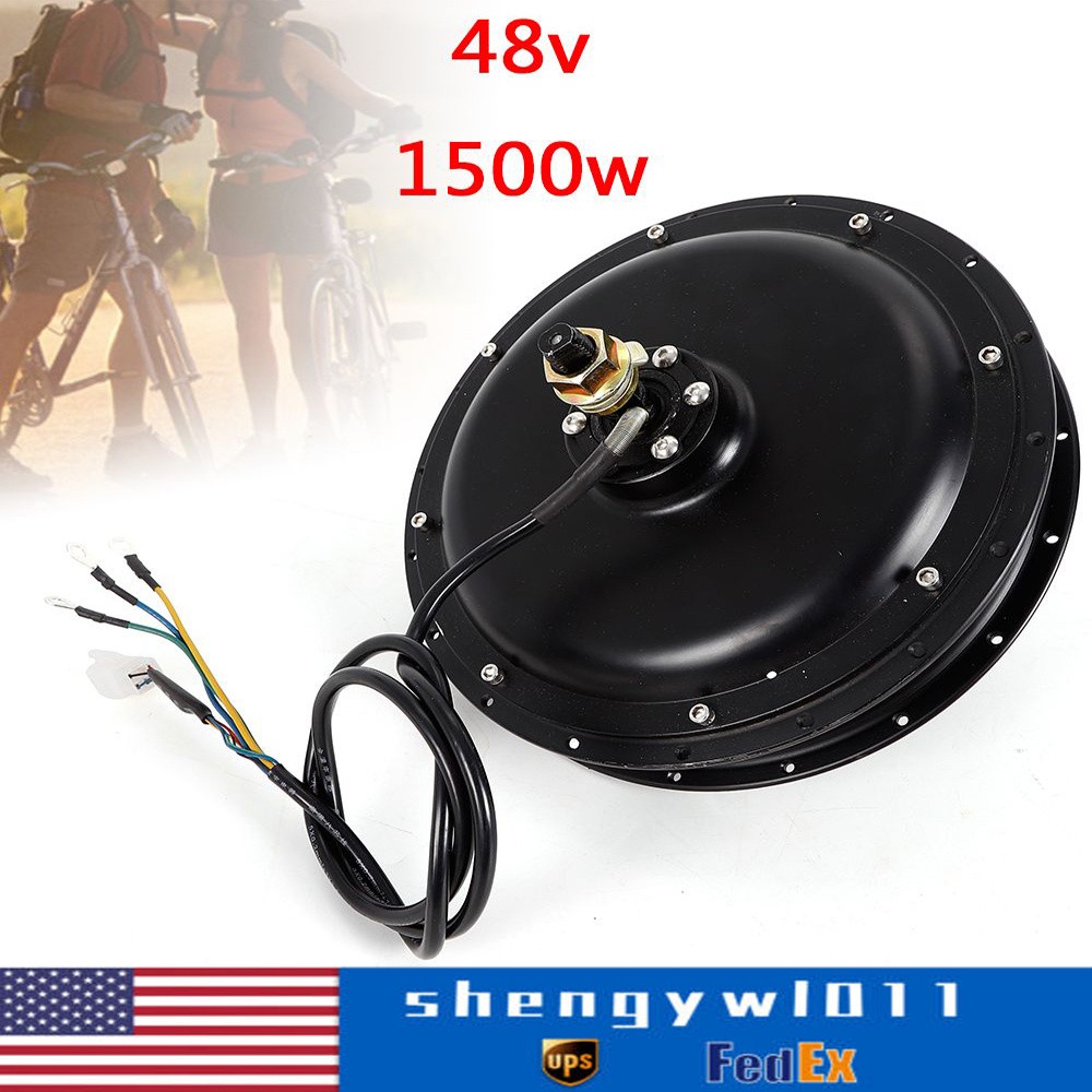 1500W E-Bike Conversion Kit 48V Fat Ebike Hub Motor Hub Rear Wheel Motor 55N.m