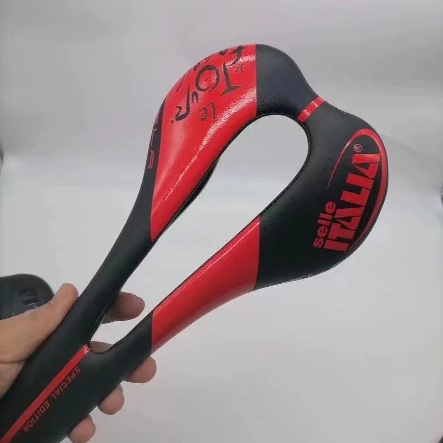 Full Carbon Fiber Bike Saddle Ultralight MTB Road Racing Seat Open Superflow