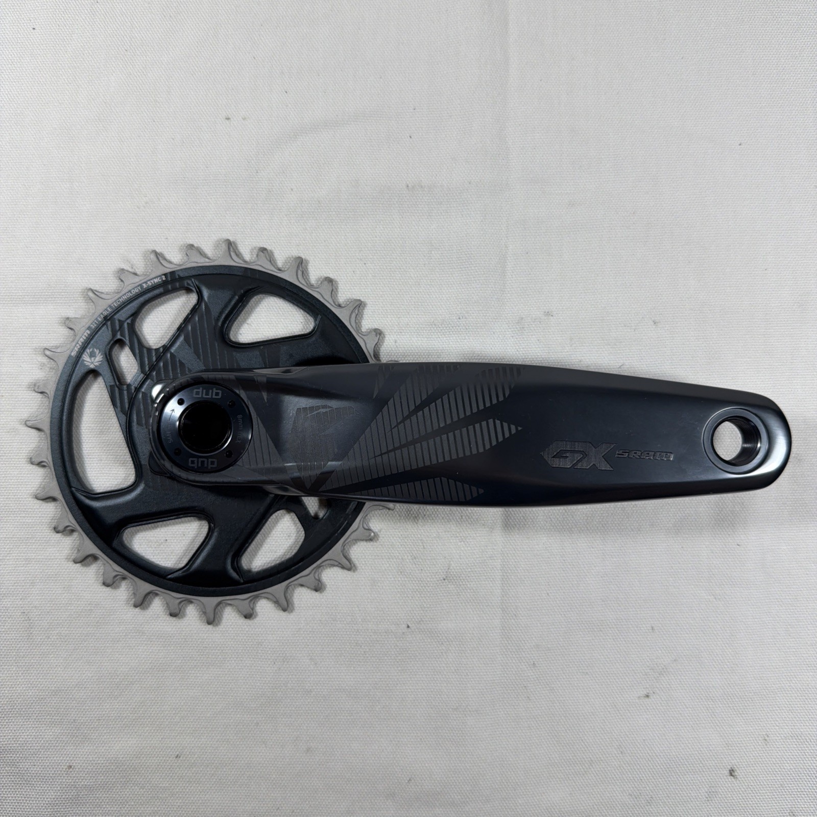 SRAM GX Eagle Crankset, Super Boost DUB, 170mm, 32T narrow wide, Lunar Gray
