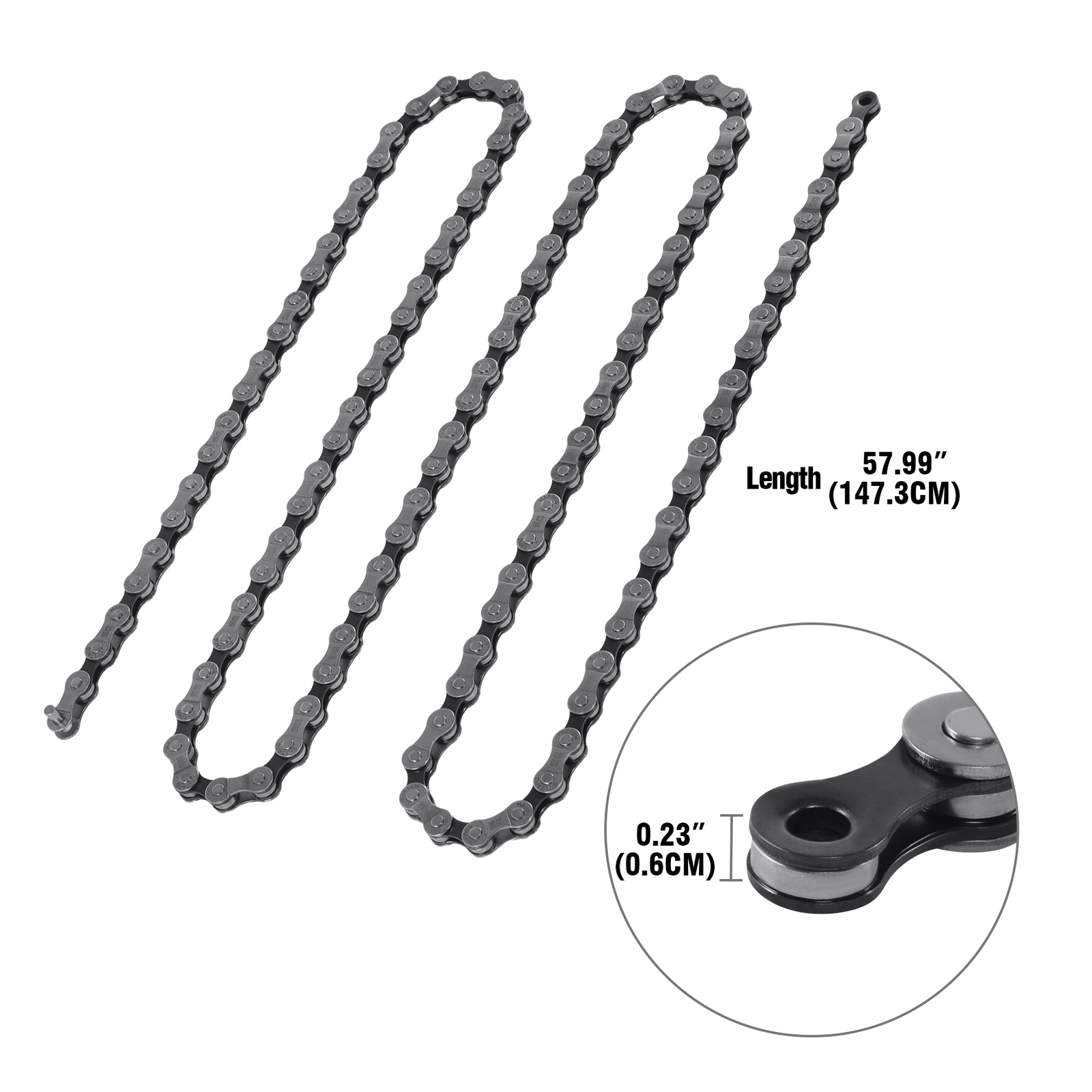 6-7-8 Speed Bike Chain Bicycle MTB Steel Chain With 116 Links Carbon Steel
