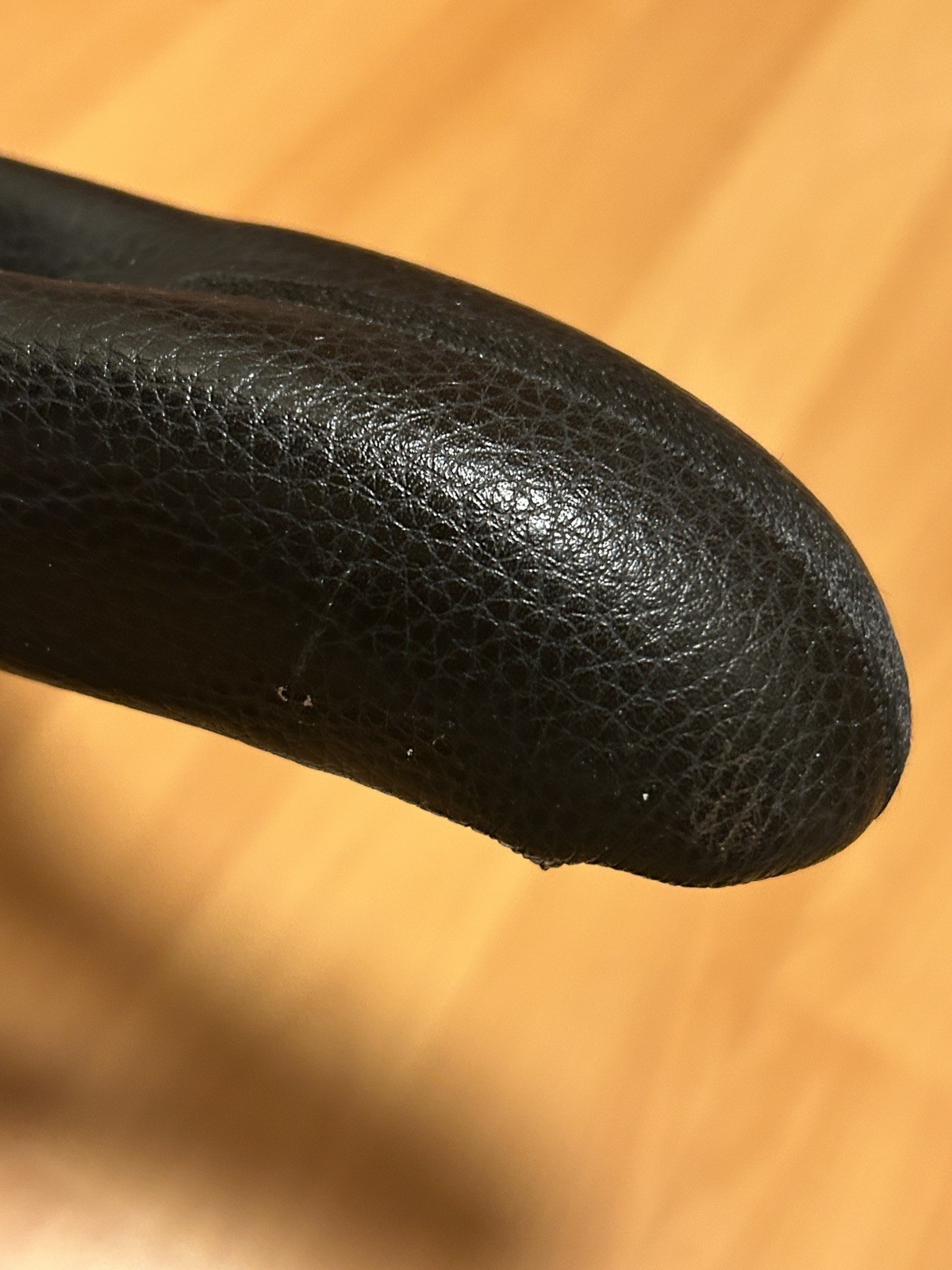 Vintage Terry Fly Cromoly Saddle Cutaway Seat Black Grain Leather Italy Road MTB