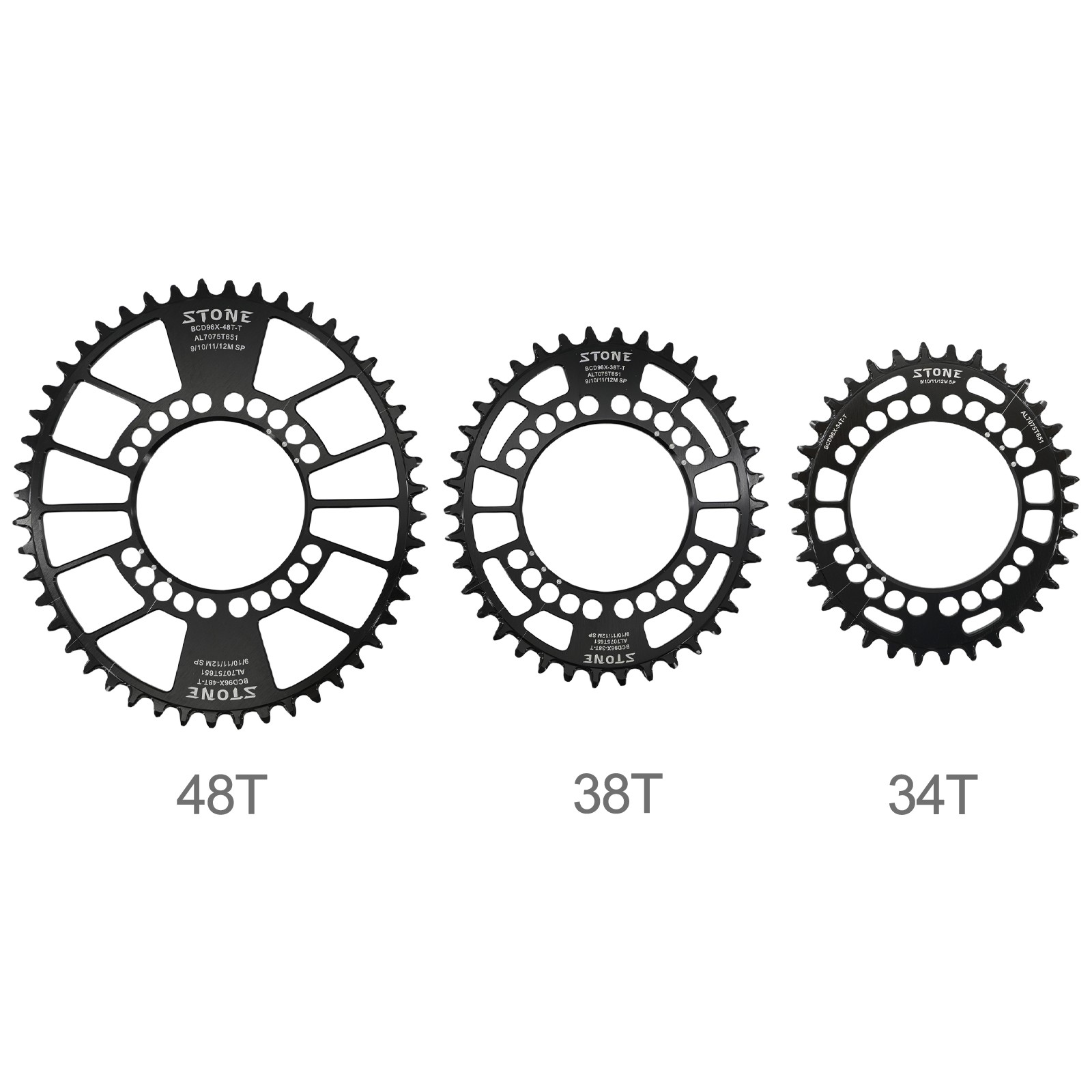 Stone Chainring 96 BCD Round Oval for M7000 M8000 M9000 M9020 MTB Bike 30T – 48T