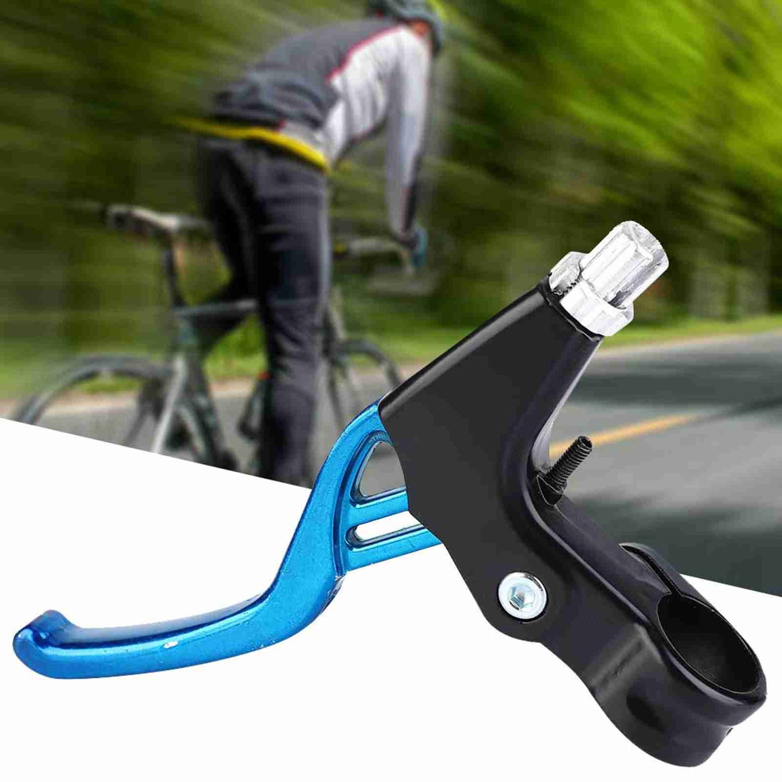 (Blue) 1Pair Alloy Brake Levers Lightweight Durable For Mountain Bikes Excellent