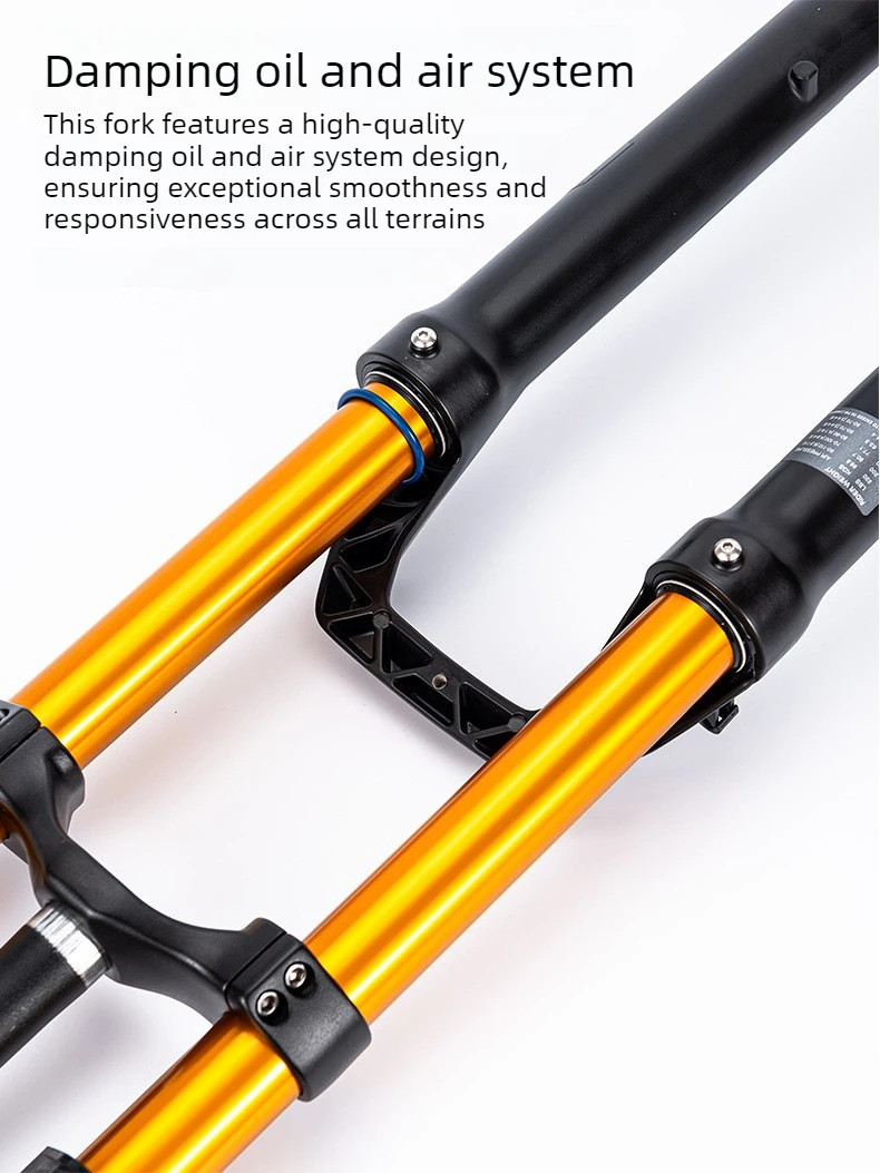 27.5/29 Inch Mountain Bike Dual-Crown Air Fork BOOST Thru Axle Suspension Fork