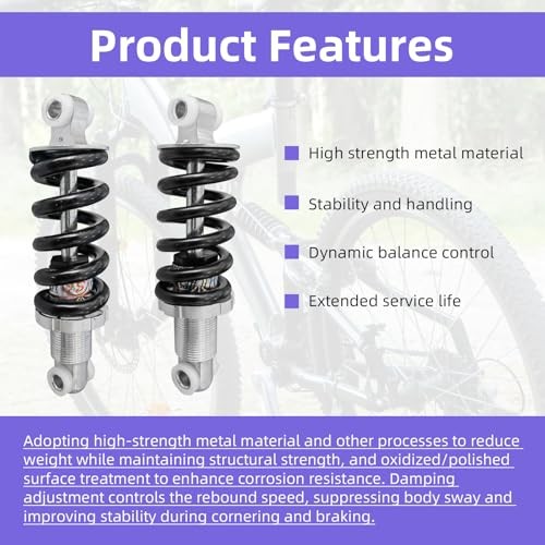 150MM Bike Seat Shock Absorber – Universal Fit High-Performance Suspension